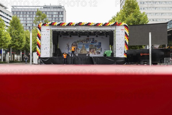 DEU Germany Germany Dresden Celebration of German unity in the 26th year of reunification Empty