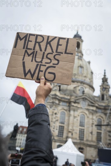 DEU Germany Germany Dresden Celebration of German unity in the 26th year of reunification Protest
