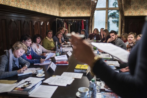 DEU Germany Germany Berlin Writing seminar at the Literaturhaus