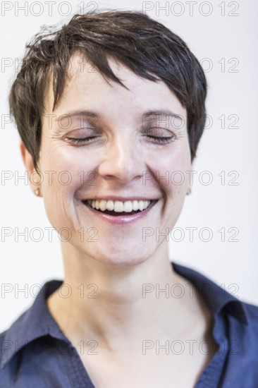 DEU Germany Germany Leipzig Portrait of the Federal Chairwoman of the AFD, Alternative for Germany,