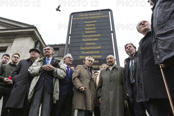 DEU Germany Germany Berlin Former Jewish concentration camp inmates join Polish schoolchildren in