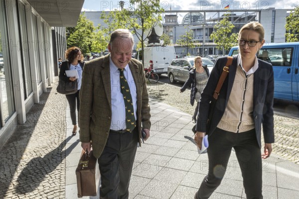 DEU Germany Germany Berlin AFD press conference on immigration and crime with Alice Weidel and