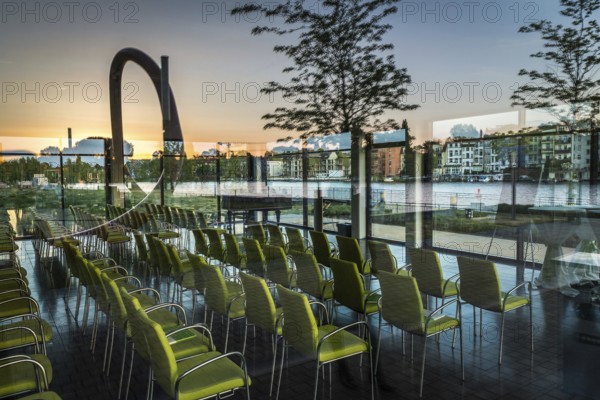 DEU Germany Germany Berlin Hall of the HTW University of Applied Sciences on the banks of the Spree