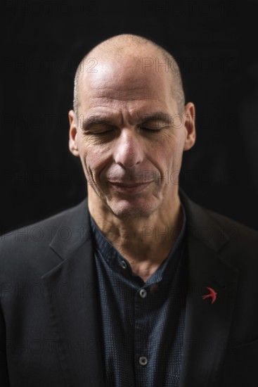 DEU Germany Germany Berlin Former Greek Finance Minister Yanis Varoufakis at an interview in