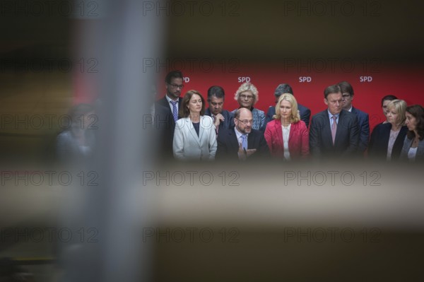 DEU Germany Germany Berlin SPD press conference and photo opportunity after the lost state election