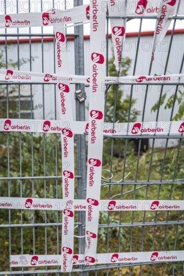 DEU Germany Germany Berlin The fence around an Air Berlin hangar on Saatwinkler Damm has been