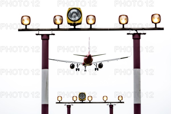 DEU Germany Germany Berlin Landing approach of an Air Berlin aircraft at Tegel Airport. The airline