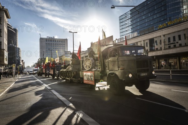 DEU Germany Germany Berlin A parade to commemorate the 100th anniversary of the October Revolution