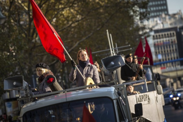 DEU Germany Germany Berlin A parade to commemorate the 100th anniversary of the October Revolution