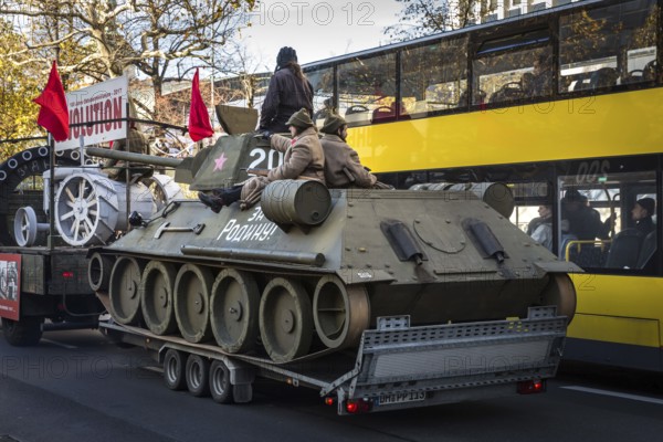 DEU Germany Germany Berlin A parade to commemorate the 100th anniversary of the October Revolution