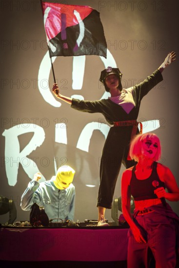 DEU Germany Germany Berlin Performance by the Russian punk band Pussy Riots at the Haus der