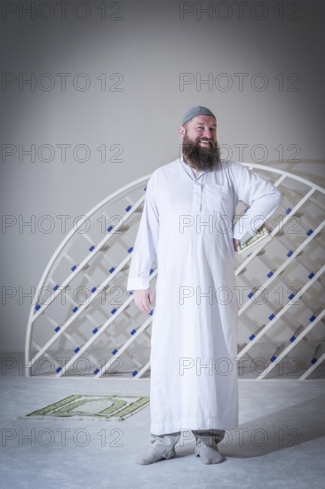 DEU Germany Germany Berlin The head of the Ibn Rushd Goethe Mosque, Christian Hermann, poses in the
