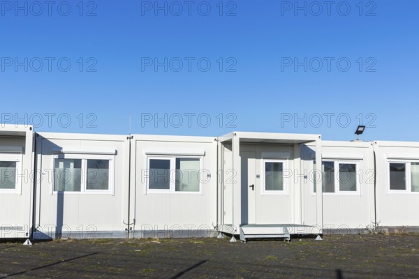 DEU Germany Germany Berlin A newly designed container village for refugees, the 'Tempohome', at the