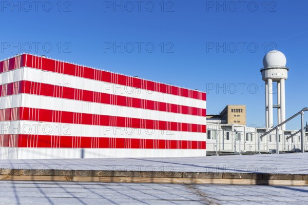 DEU Germany Germany Berlin A newly designed container village for refugees, the 'Tempohome', at the