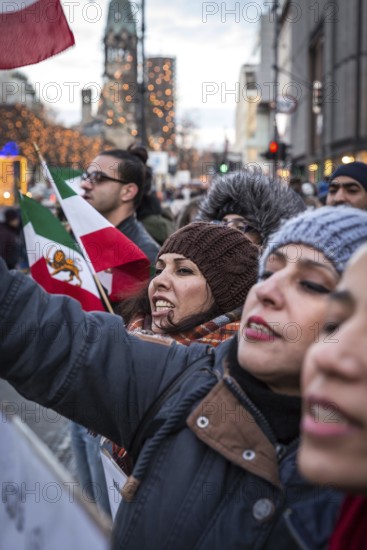 DEU Germany Germany Berlin Protests against the Iranian government by demonstrations of exiled