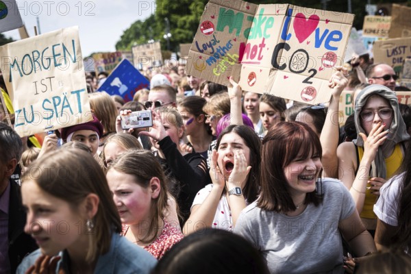 DEU Germany Germany Berlin Demonstration FridaysForFuture against the German government's climate