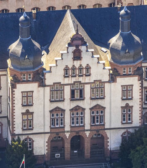 Aerial view, town hall Hamm, former district court building, Hamm, Ruhr area, North