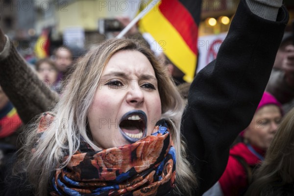 DEU Germany Germany Berlin Demonstration ' March of Women, which was organised by AFD member,