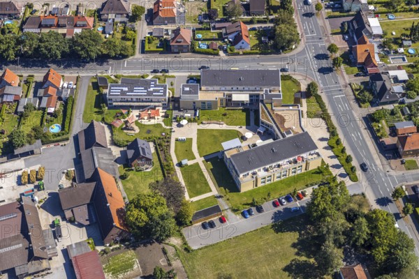 Aerial photo, Seniorenzentrum St. Josef, Katholische KiTa St. Josef, Hamm, Ruhr area, North
