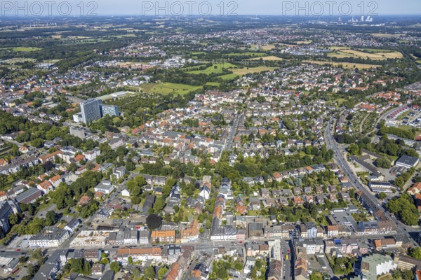 Aerial view, view over area between Ahornallee and Caldenhofer Weg in east direction, Hamm, Ruhr