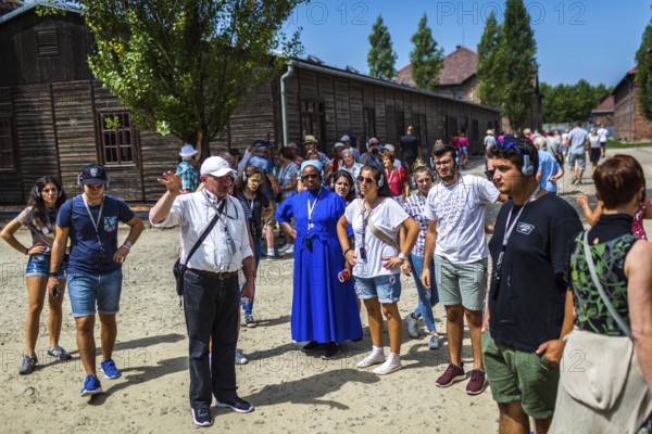 POL Poland Poland Auschwitz Guided tour of the memorial site of the former Auschwitz concentration