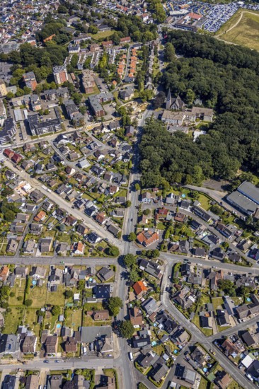 Aerial view, street Hammer Straße between Bülowstraße and Katharinenstraße Baumerstraße,