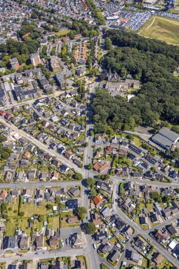 Aerial view, street Hammer Straße between Bülowstraße and Katharinenstraße Baumerstraße,