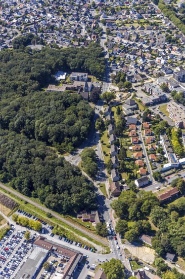 Aerial view, street Hammer Straße between Bülowstraße and Katharinenstraße Baumerstraße,