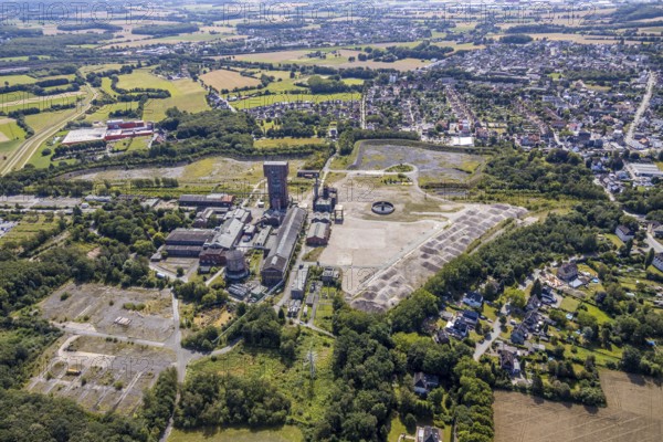 Aerial view, Former Ost colliery, Old Heinrich-Robert colliery, Hammerhead tower, former colliery,