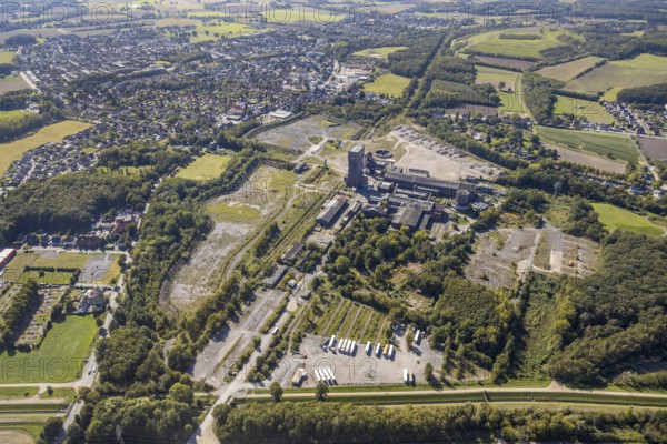Aerial view, former Ost Heinrich Robert mine, Wiescherhöfen, Hamm, Ruhr area, North