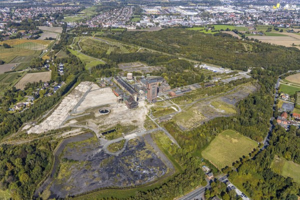 Aerial view, former Ost Heinrich Robert mine, Wiescherhöfen, Hamm, Ruhr area, North
