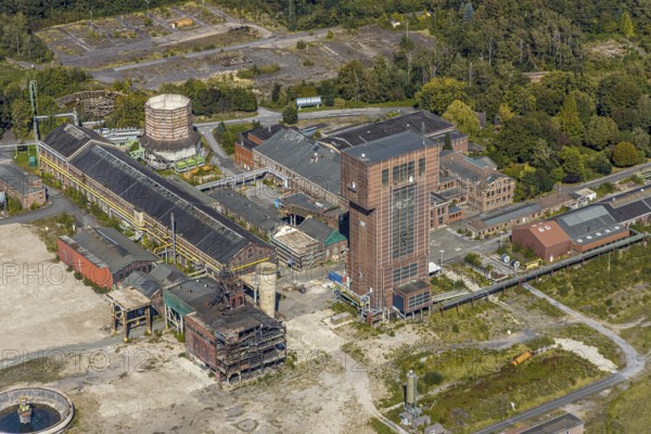 Aerial view, former Ost Heinrich Robert mine, Wiescherhöfen, Hamm, Ruhr area, North