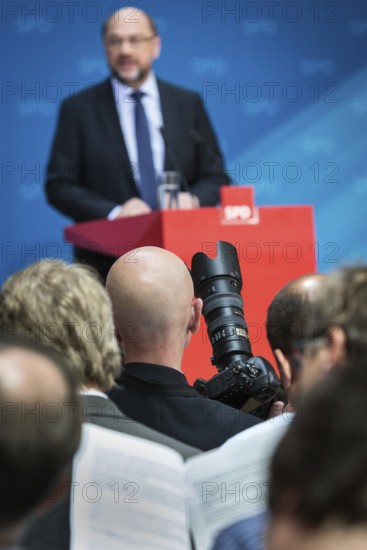 DEU Germany Germany Berlin SPD leader and candidate for chancellor Martin Schulz during a press