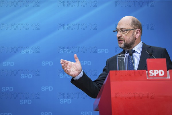 DEU Germany Germany Berlin SPD leader and candidate for chancellor Martin Schulz during a press