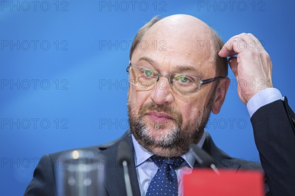 DEU Germany Germany Berlin SPD leader and candidate for chancellor Martin Schulz during a press