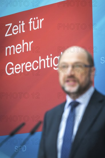 DEU Germany Germany Berlin SPD leader and candidate for chancellor Martin Schulz during a press