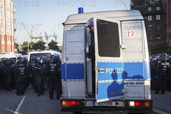 DEU Germany Germany Hamburg Protests in front of and during the 'Welcome to hell' demonstration in