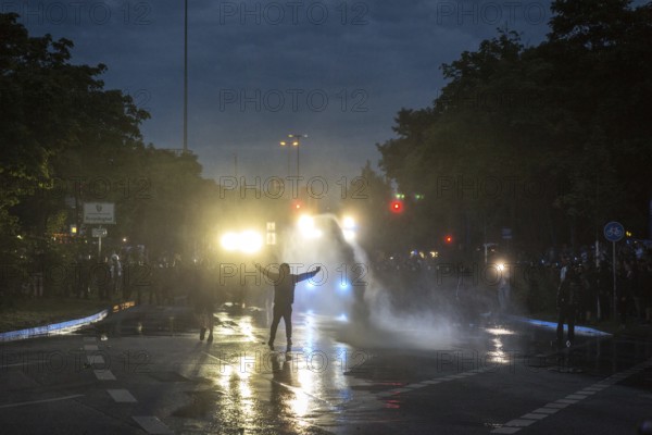 DEU Germany Germany Hamburg Protests in front of and during the 'Welcome to hell' demonstration in