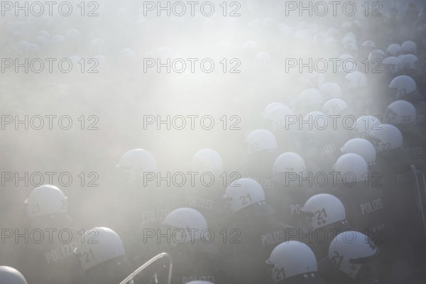 DEU Germany Germany Hamburg Protests in front of and during the 'Welcome to hell' demonstration in