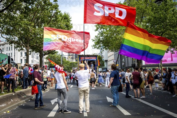 DEU Germany Germany Berlin Christopher Street Day is travelling through the city. Gays, lesbians,
