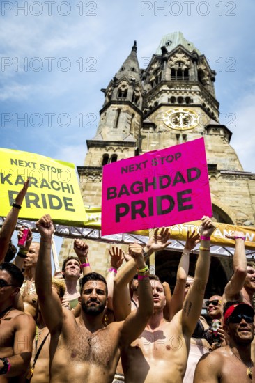 DEU Germany Germany Berlin Christopher Street Day is travelling through the city. Gays, lesbians,