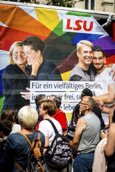 DEU Germany Germany Berlin Christopher Street Day is travelling through the city. Gays, lesbians,