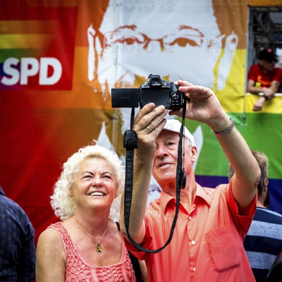 DEU Germany Germany Berlin Christopher Street Day is travelling through the city. Gays, lesbians,