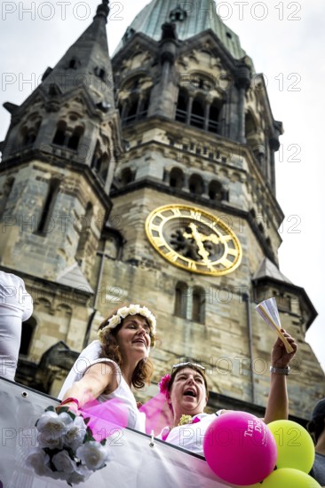 DEU Germany Germany Berlin Christopher Street Day is travelling through the city. Gays, lesbians,