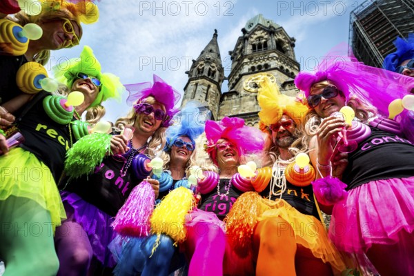 DEU Germany Germany Berlin Christopher Street Day is travelling through the city. Gays, lesbians,