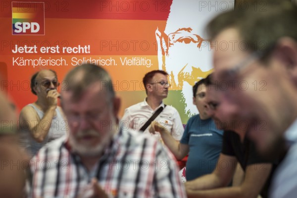 DEU Germany Germany Berlin Raising the rainbow flag with Petra Nowacki and SPD General Secretary