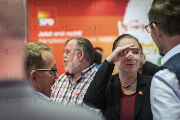 DEU Germany Germany Berlin Raising the rainbow flag with Petra Nowacki and SPD General Secretary