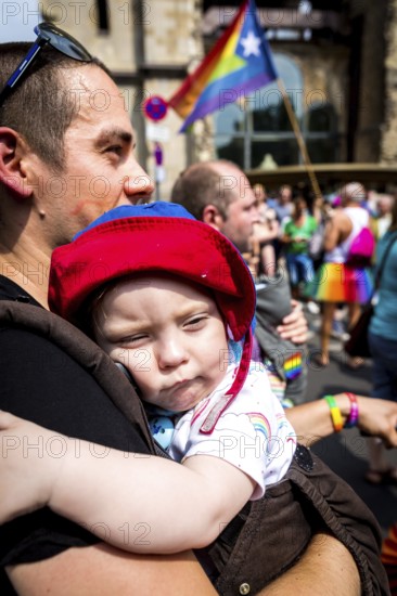 DEU Germany Germany Berlin Christopher Street Day is travelling through the city. Gays, lesbians,