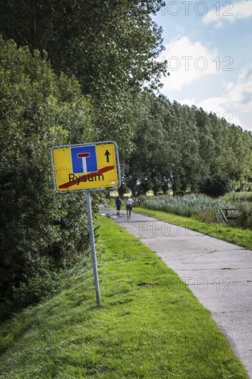 DEU Germany Germany Rysum The end of the world lies behind the eastern end of the East Frisian town