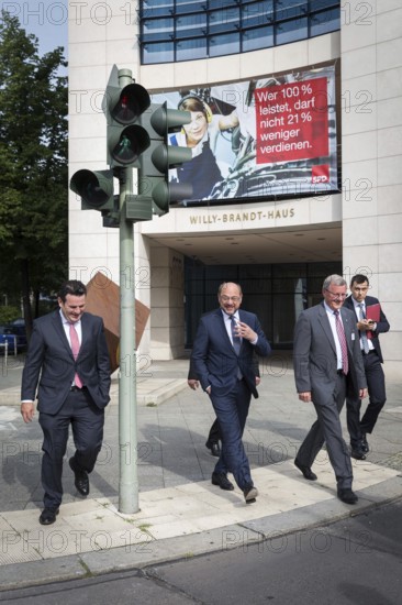 DEU Germany Germany Berlin The SPD chairman and candidate for chancellor Martin Schulz on his way